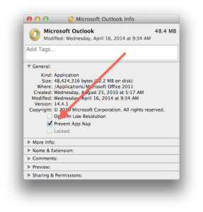 outlook 2011 for mac issues